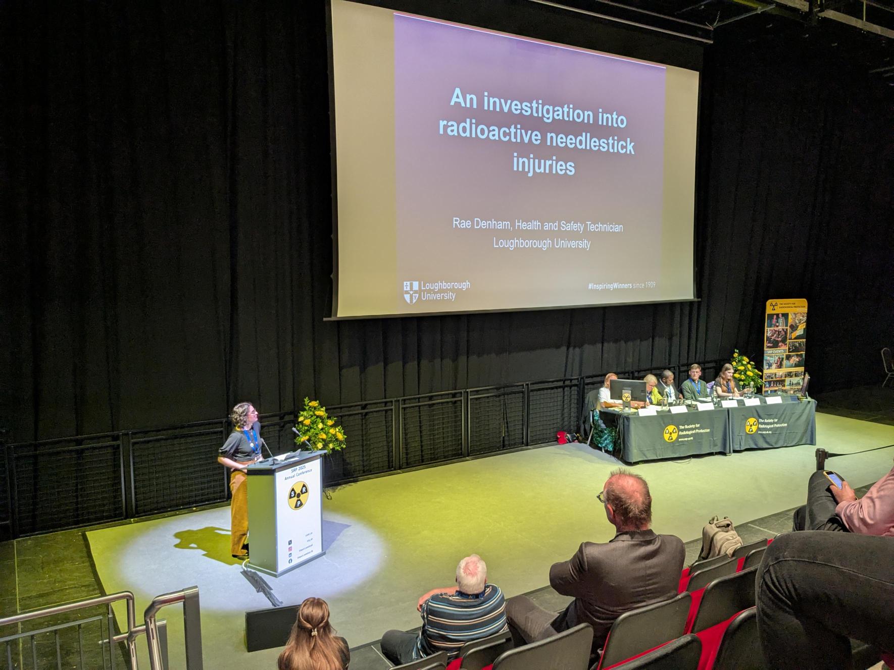Rae giving her presentation